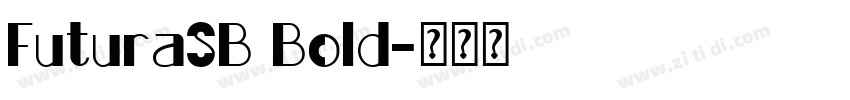FuturaSB Bold字体转换